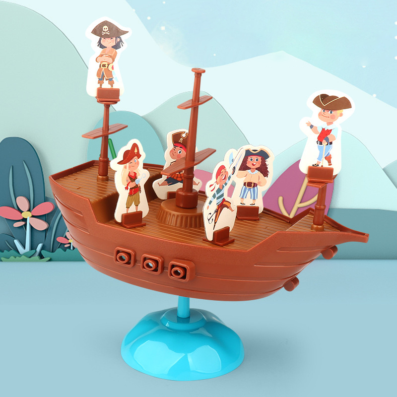 [พร้อมส่ง]เกมส์เพนกวินตกเรือโจรสลัด Pirate boat balancing game