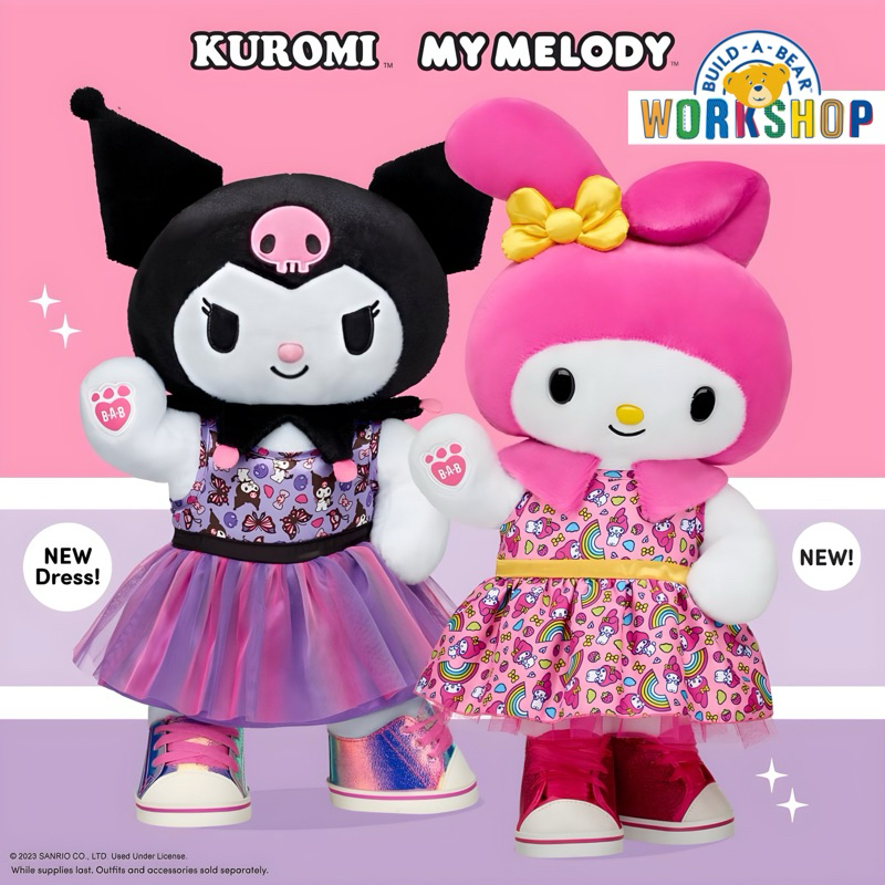 (Pre-Order) ตุ๊กตามายเมโลดี้ Sanrio Mymelody บิ้วอะแบร์ 🩷⭐️Build-A-Bear Workshop⭐️ สินค้าลิขสิทธิ์แท