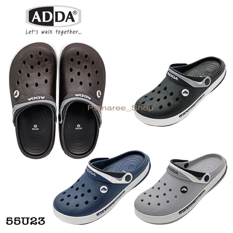 ⭐️สินค้าใหม่⭐️ADDA รุ่น 55U23 รองเท้าแตะแบบปิดหัว ไซส์ 7-10