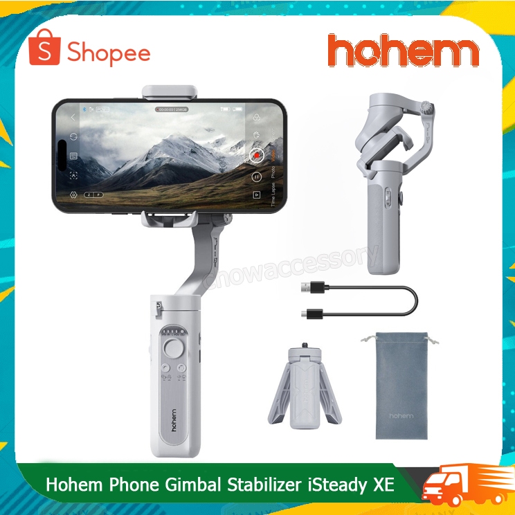 Hohem iSteady XE iSteady X2 Gimbal Stabilizer 3-Axis สำหรับสมาร์ทโฟน 0.5lbs น้ำหนักเบาโทรศัพท์พับได้