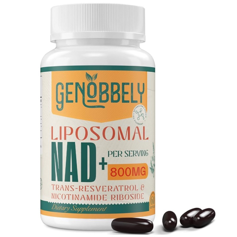 [ GENOBBELY ] LIPOSOMAL NAD 800 MG ( 60 ซอฟ์ทเจล )