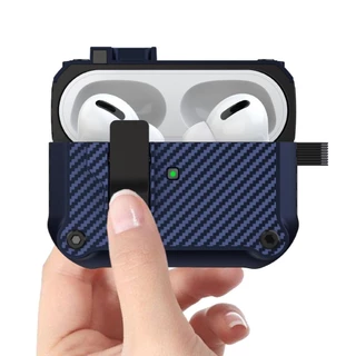 เคสแอร์พอด (Airpods4) Case Airpods Gen รุ่นที่ 4 3 2 1 Pro ลายคาร์บอน ฝาครอบ คลิปล็อค ป้องกันหาย เคสแข็ง (Model.19)