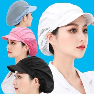 หมวกครึ่งตาข่าย หมวกทำครัว หมวกโรงงาน หมวกคลุมผมทำอาหาร พร้องส่งทันทีจากกรุงเทพฯ