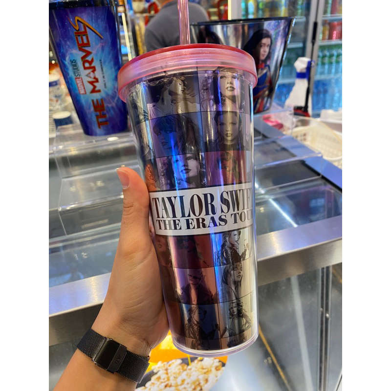 ‼️TAYLOR SWIFT แก้วน้ำ double wall cup (SF) The Eras tour film🩵💜🩷💚💛💙