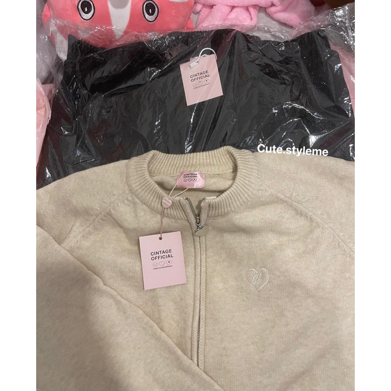 Cintage รุ่นFluffy,Downtown,cardigan bowie,hoodie,sweater (พร้อมส่ง/โค้ดร้านลด35/live)🍒