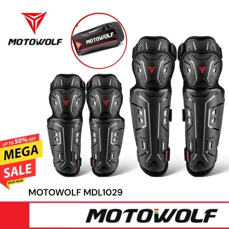 MOTOWOLF MDL 1029 ชุดการ์ดป้องกัน สนับ เข่า ศอก ท่อนแขน และ หน้าแข้ง สำหรับขี่มอเตอร์ไซด์