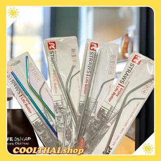 หลอด BEAR สเเตนเลส304 มีแปรงล้าง ไม่ขึ้นสนิม  ใช้กับแก้วขนาด…