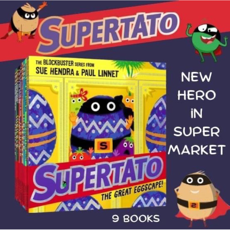 Supertato หนังสือนิทาน ภาษาอังกฤษสำหรับเด็ก เซต 9 เล่ม