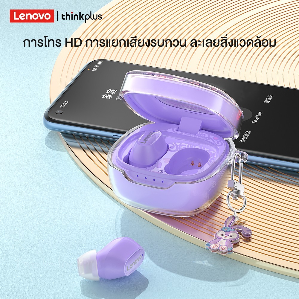 Lenovo XT62 TWS บลูทูธหูฟัง BT5.3จริงไร้สายหูฟังพร้อมไมโครโฟน ENC เสียงยกเลิกไฮไฟกีฬาหูฟังกันน้ำ
