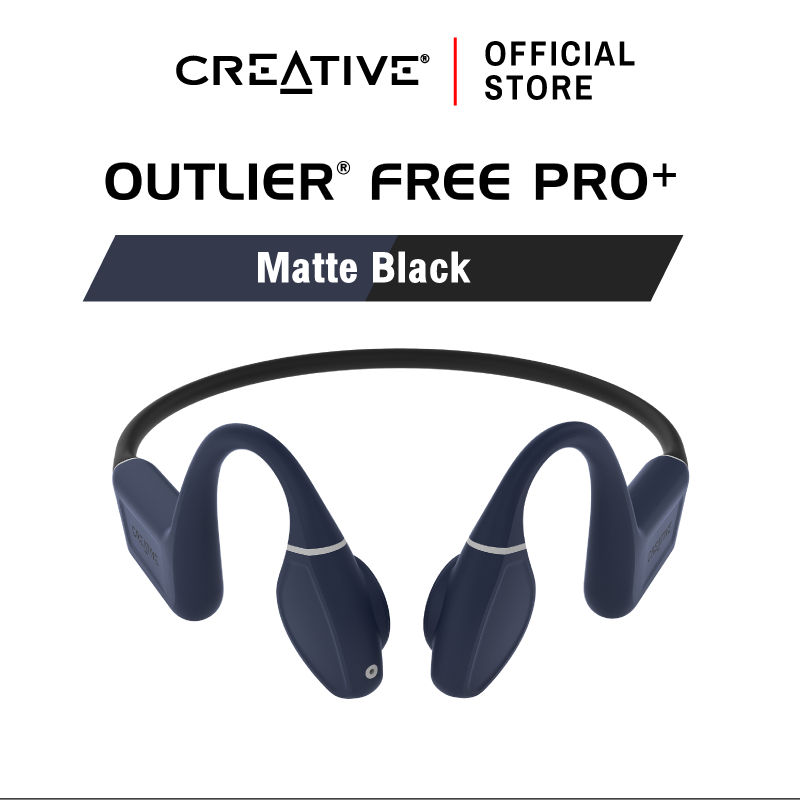 CREATIVE Outlier Free Pro+ (Black) หูฟัง Bone Conduction หูฟังบลูทูธไร้สาย กันน้ำ IPX8 MP3