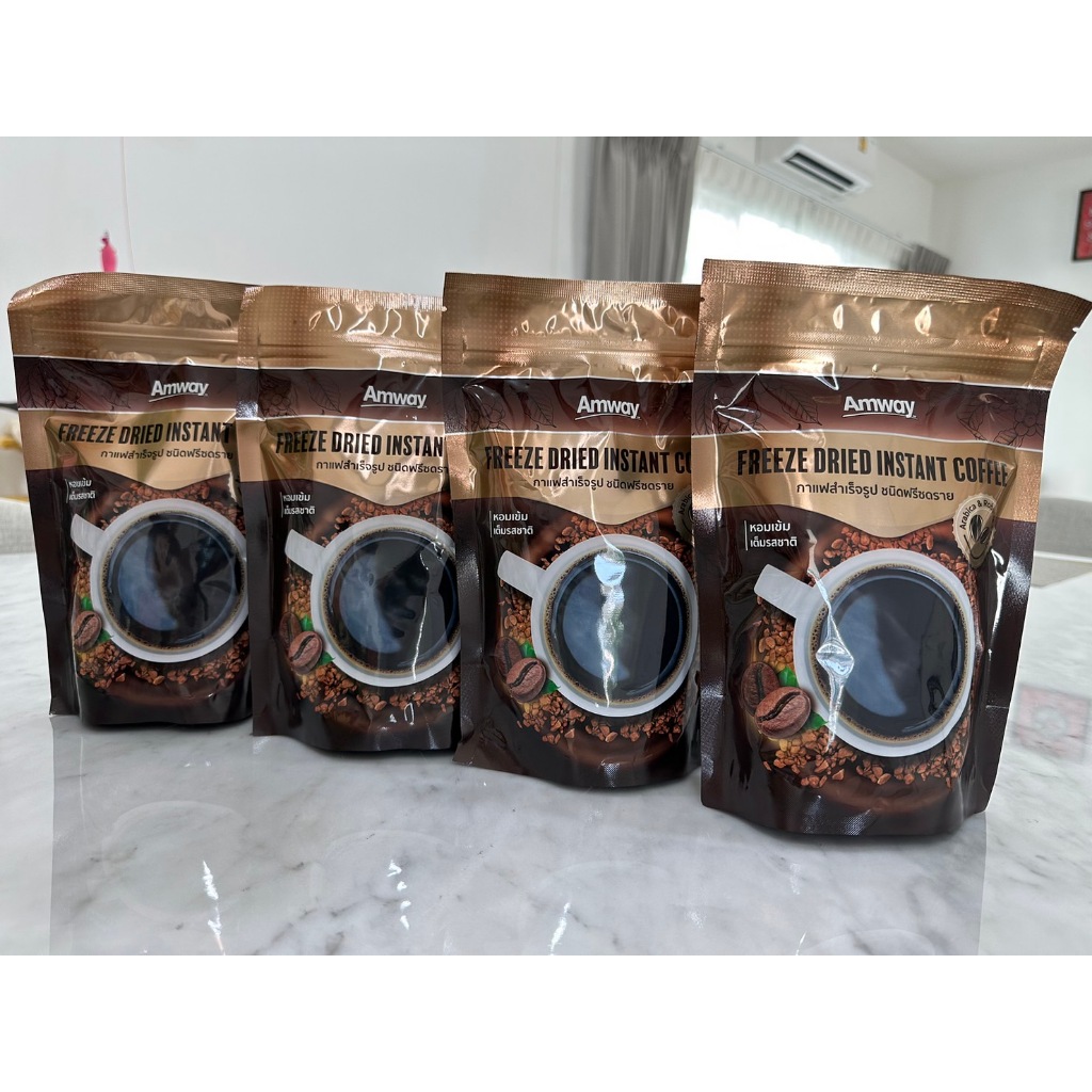 กาแฟแอมเวย์ใหม่**FREEZE DRIED INSTANT COFFEEกาแฟสำเร็จรูปชนิดฟรีซดราย กาแฟAmwayฉลากไทยแท้100%