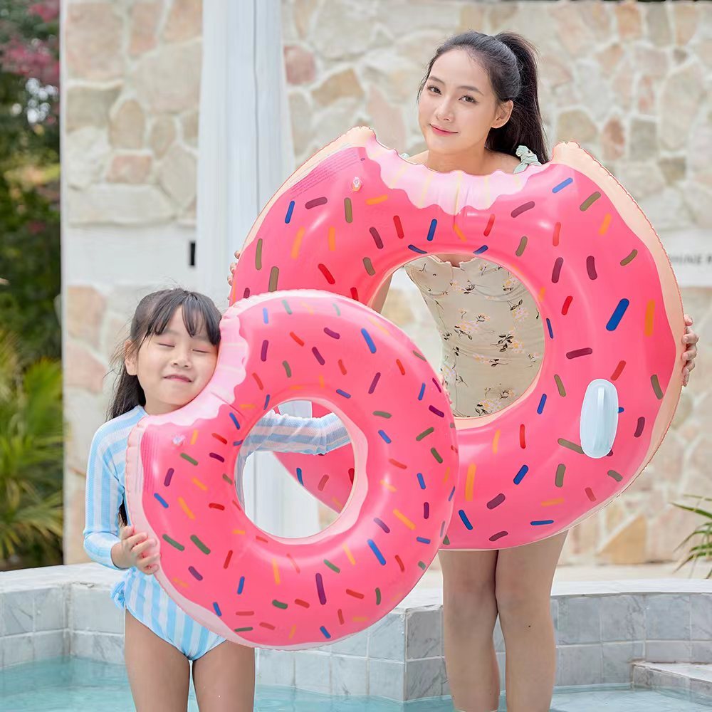 L&L ห่วงยางโดนัท แฟชั่นเด็กผู้ใหญ่ เป่าลม (10-110Kg) ว่ายน้ำ