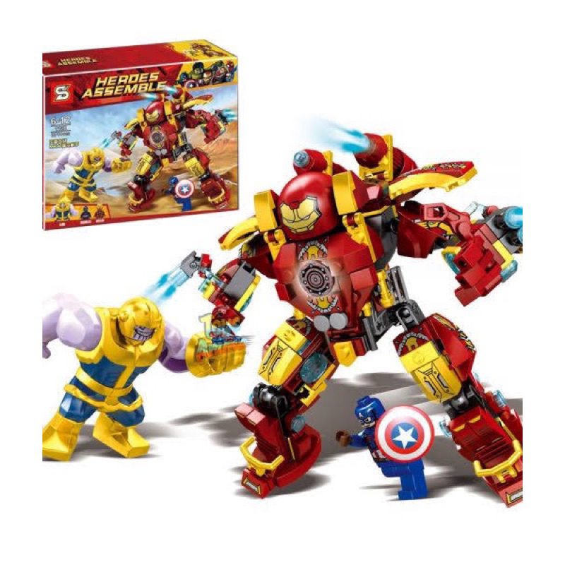 SY1108 เลโก้จีน คล้ายlego ของเล่นตัวต่อ Thanos ironman superhero avengers