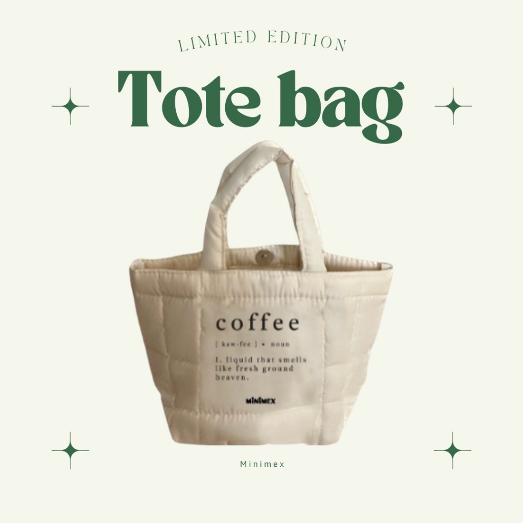 [ของสมนาคุณงดจำหน่าย] Minimex Mini Tote Bag Limited Edition - สี Cream