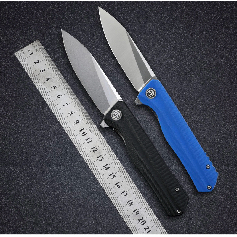 PF818 D2 steel flipper folding knive G10 handle