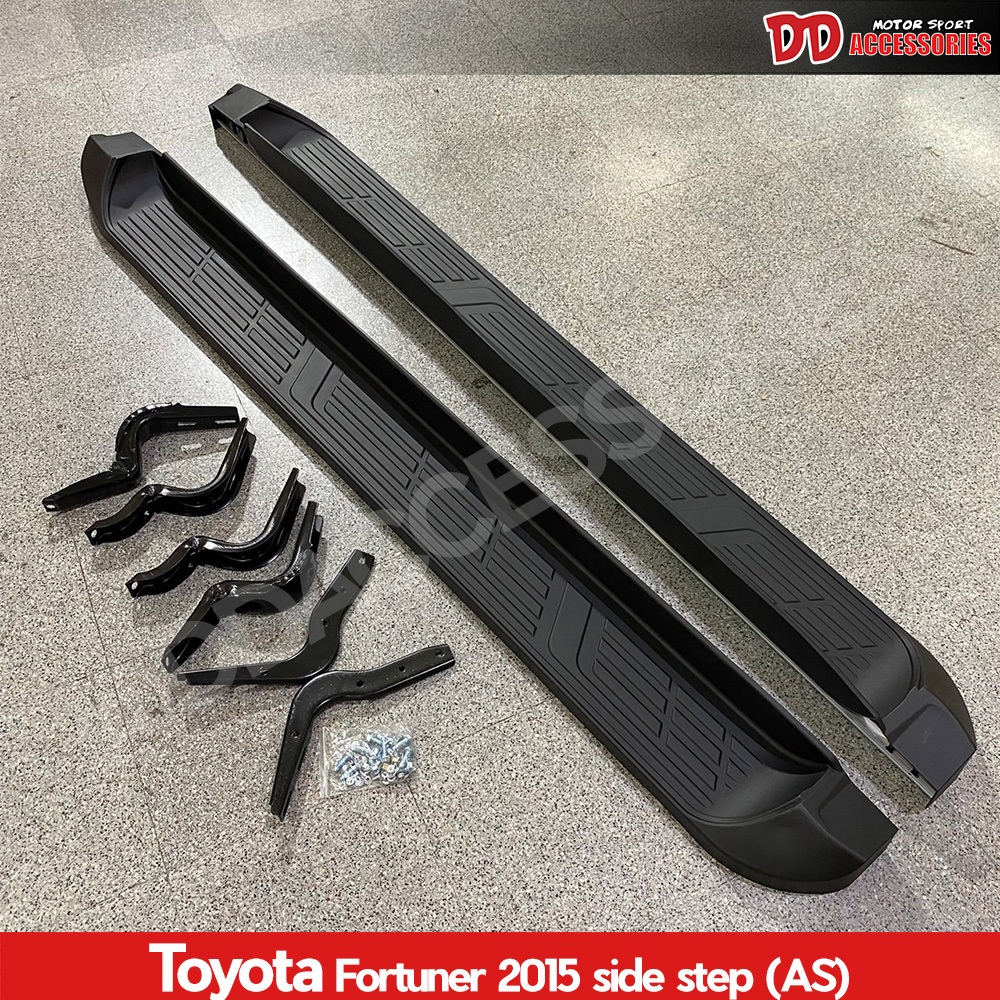 [7DD2000 Code ]บันไดข้าง Fortuner 2015 2017 2018 2020 2021 2022 2024 ทรงห้าง สีดำ แข็งแรงทนทาน TRD Legender Gr ใส่ได้หมด