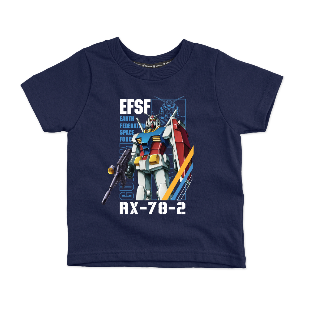Dextreme เสื้อยืดเด็กกันดั้ม (GDRX-010) Tees Gundam RX78-2 Kids Navy