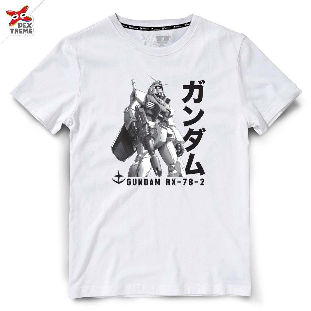 Dextreme เสื้อยืดกันดั้ม (GDRX-003) Tees Gundam RX78-2 สีขาว