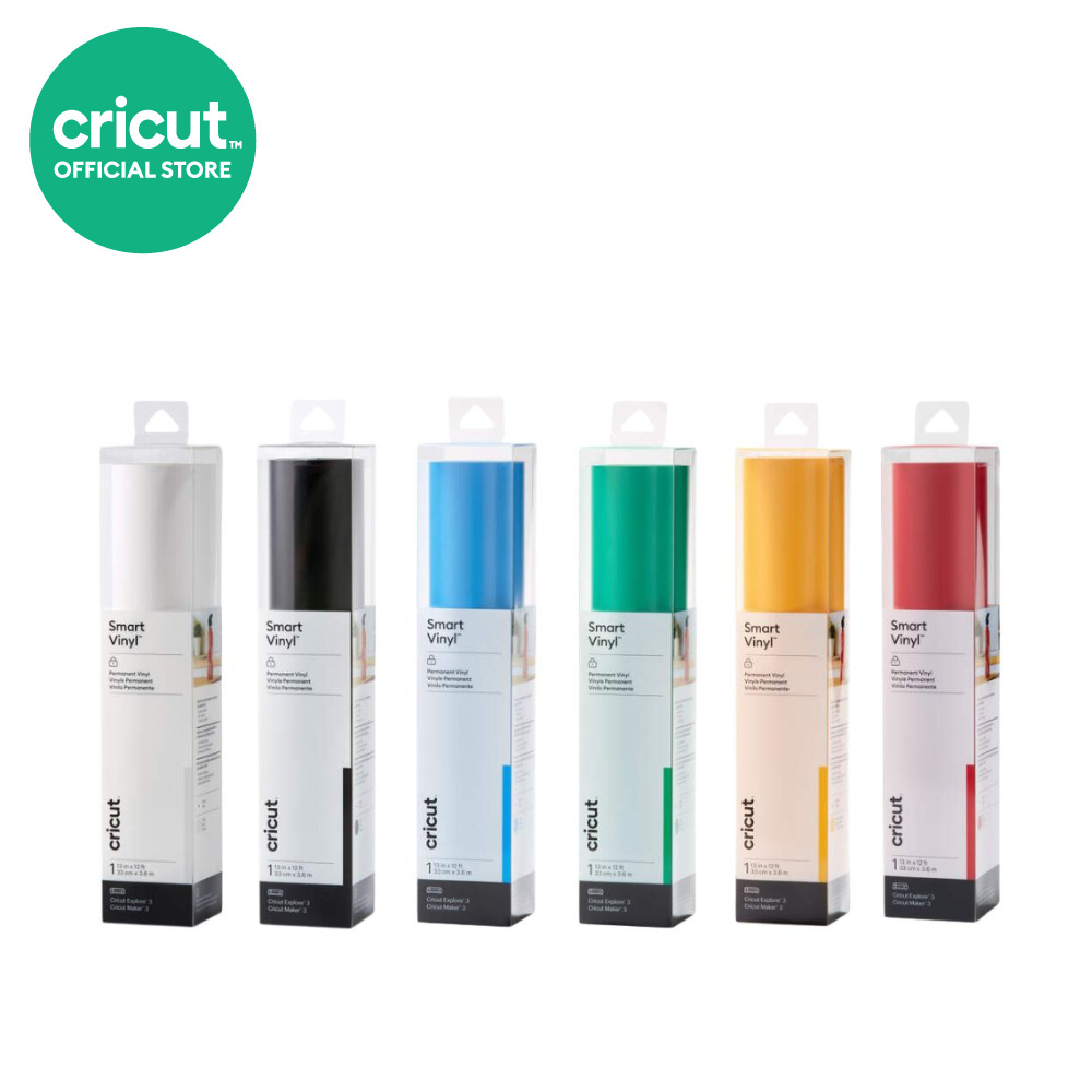 Cricut Smart Vinyl Removable ขนาด 13 นิ้วx12 ฟุต ใช้กับเครื่องตัดรุ่น Explore3 และ Maker3