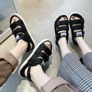 พร้อมส่ง รองเท้ารัดส้น รองเท้าแตะชายหาด รุ่นสามสาย กันลื่นอย่างดี ใส่ทนสบาย น้ำหนักเบา