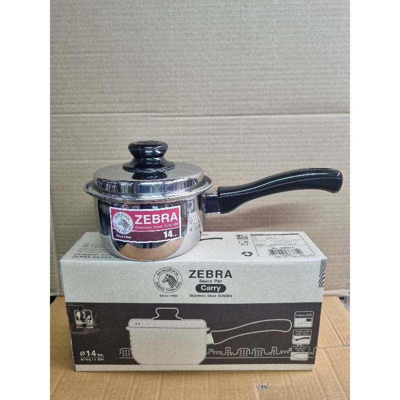 Zebra หม้อด้าม Carry 14ซม.ตราหัวม้าลาย รหัส166371 หม้อโจ๊ก