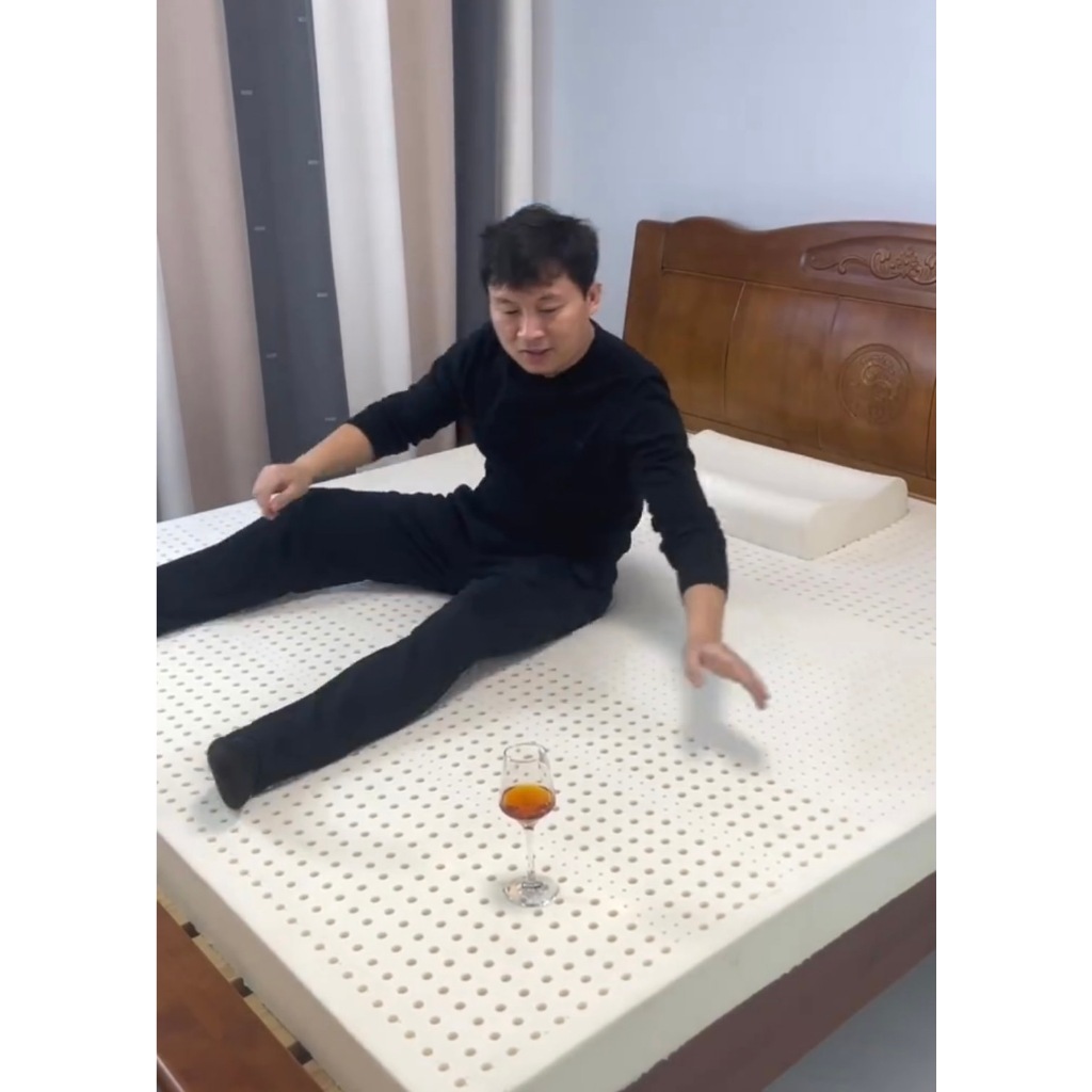 6.6 ฮิตมาก🔥 ที่นอน ยางพาราฉีดแท้ หนา 2-4 นิ้ว ขึ้นรูป 100% รุ่น Density 90 มีปลอกซิป  แถมหมอนยางพารา