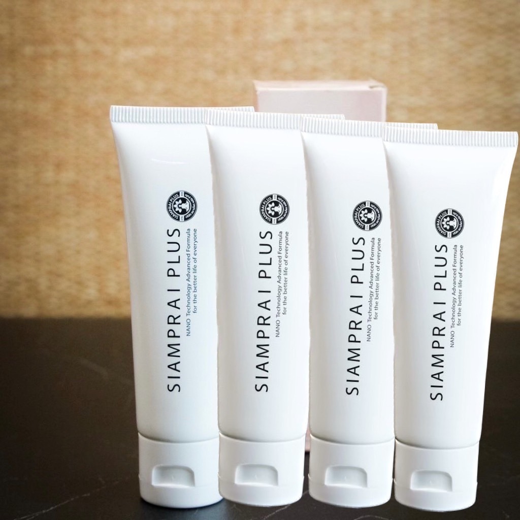 สยามไพรพลัส 4 กล่อง  SIAMPRAI Plus ครีมนวดสมุนไพรสูตรเย็น กล่องดำ สินค้าแท้ 100%