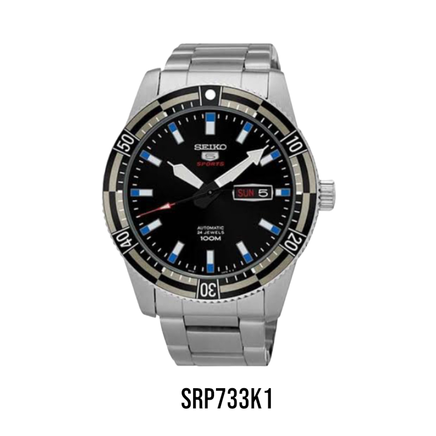 Seiko 5 Sports Automatic Black Dial Men's watch SRP733K1