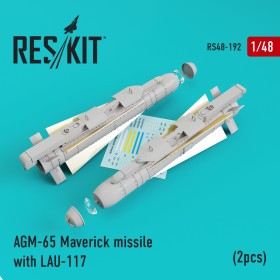 RS48-0192 AGM-65 Maverick missile with LAU-117 (2pcs) (1/48)