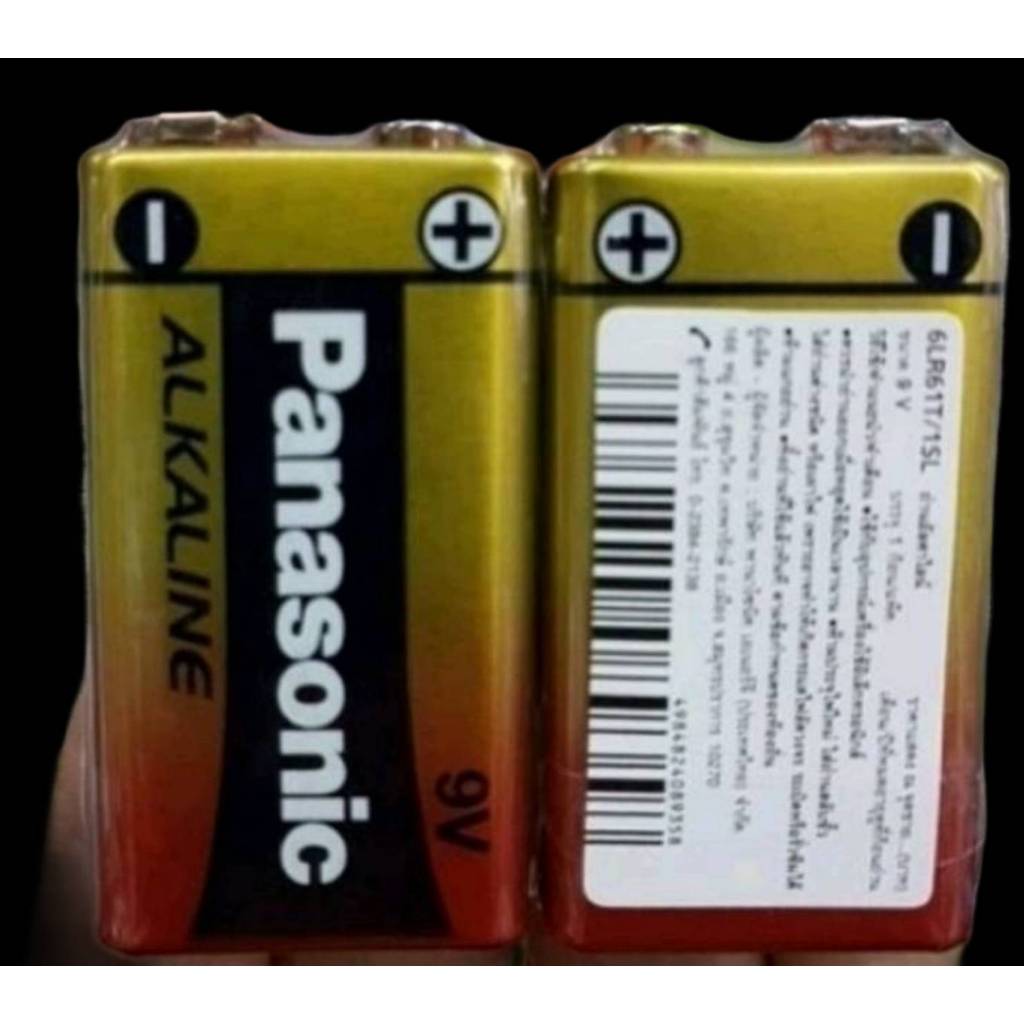 ถ่าน Panasonic Alkaline 9V แพคหุ้มพลาสติก ของแท้