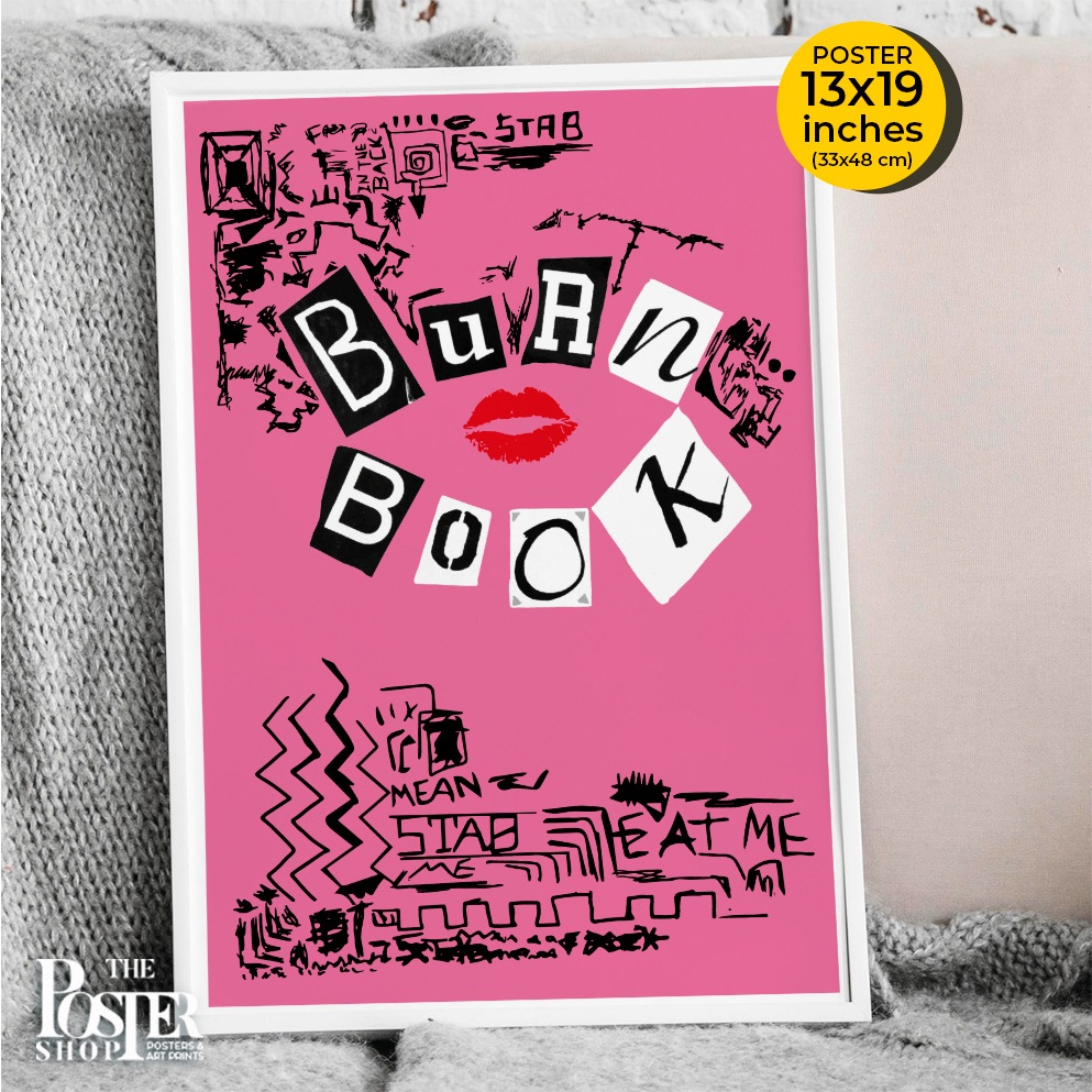 Mean Girls Poster (2004) Lindsay Lohan, Rachel McAdams, Tina Fey, Amanda Seyfried ขนาด 33x48 cm