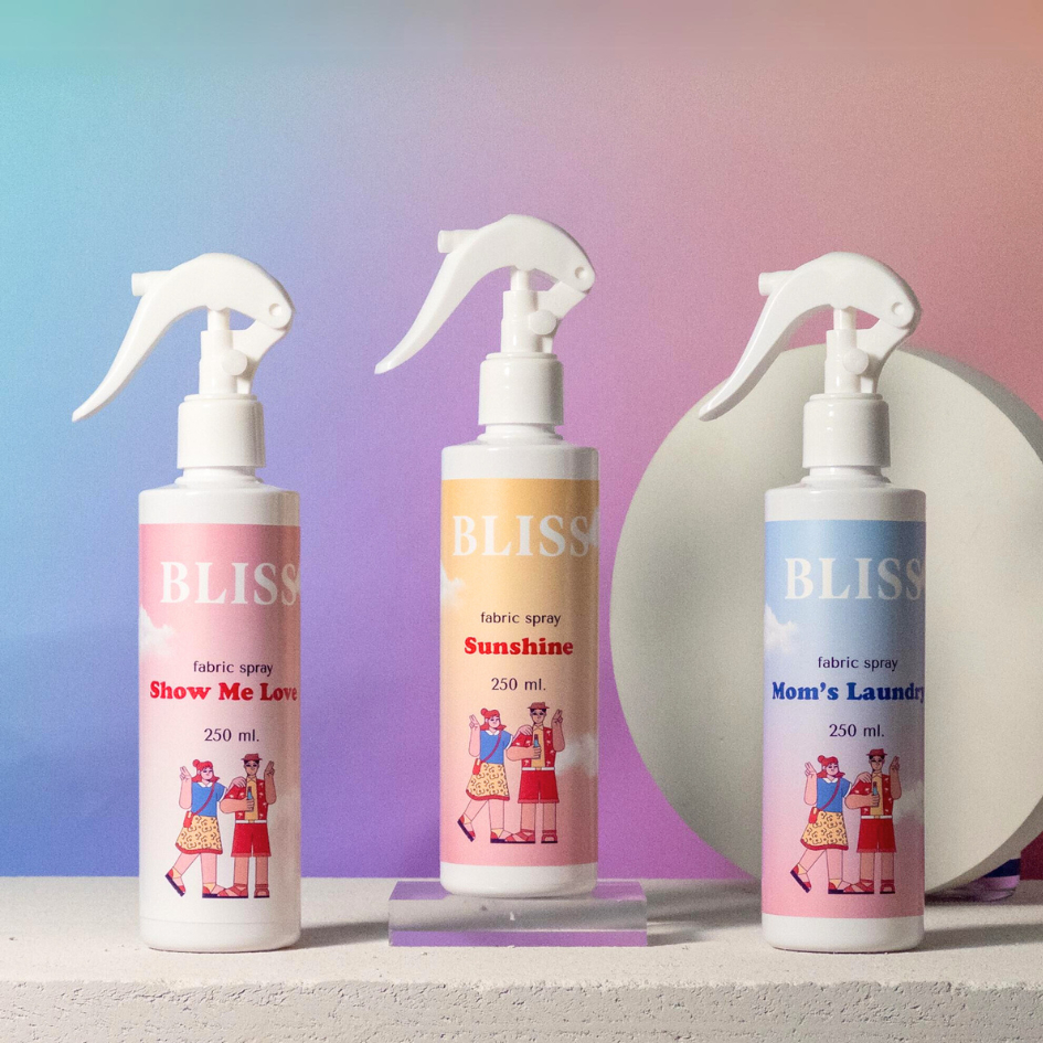 สเปรย์ฉีดผ้าหอม มี 4 กลิ่น BLISS 250 ML - สเปรย์ฉีดผ้า