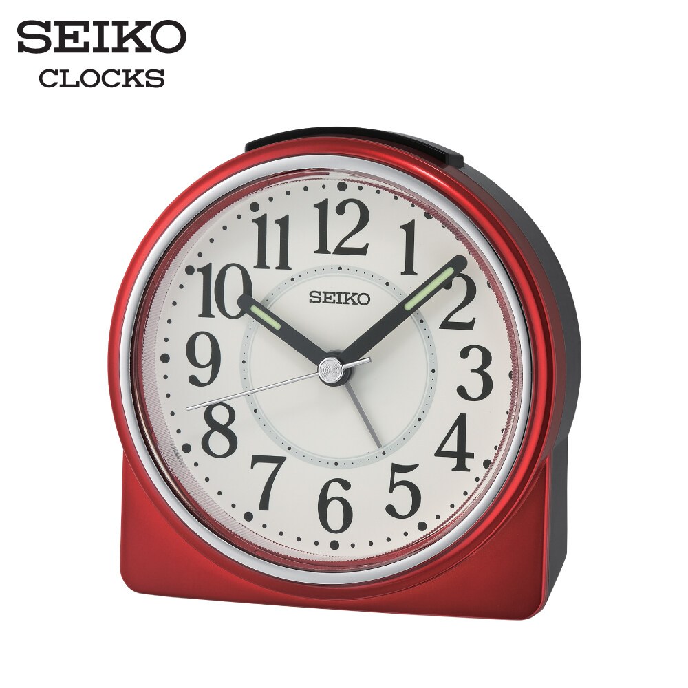 SEIKO CLOCKS นาฬิกาปลุก รุ่น QHE198R ขนาด 3.3x3.5 นิ้ว