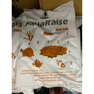 (ล๊อตใหม่ล่าสุด)เกลือทำน้ำทะเล เกลือสำหรับตู้ปลาทะเล ยี่ห้อ Aquaraise 3kg 6kg(สูตรใหม่)