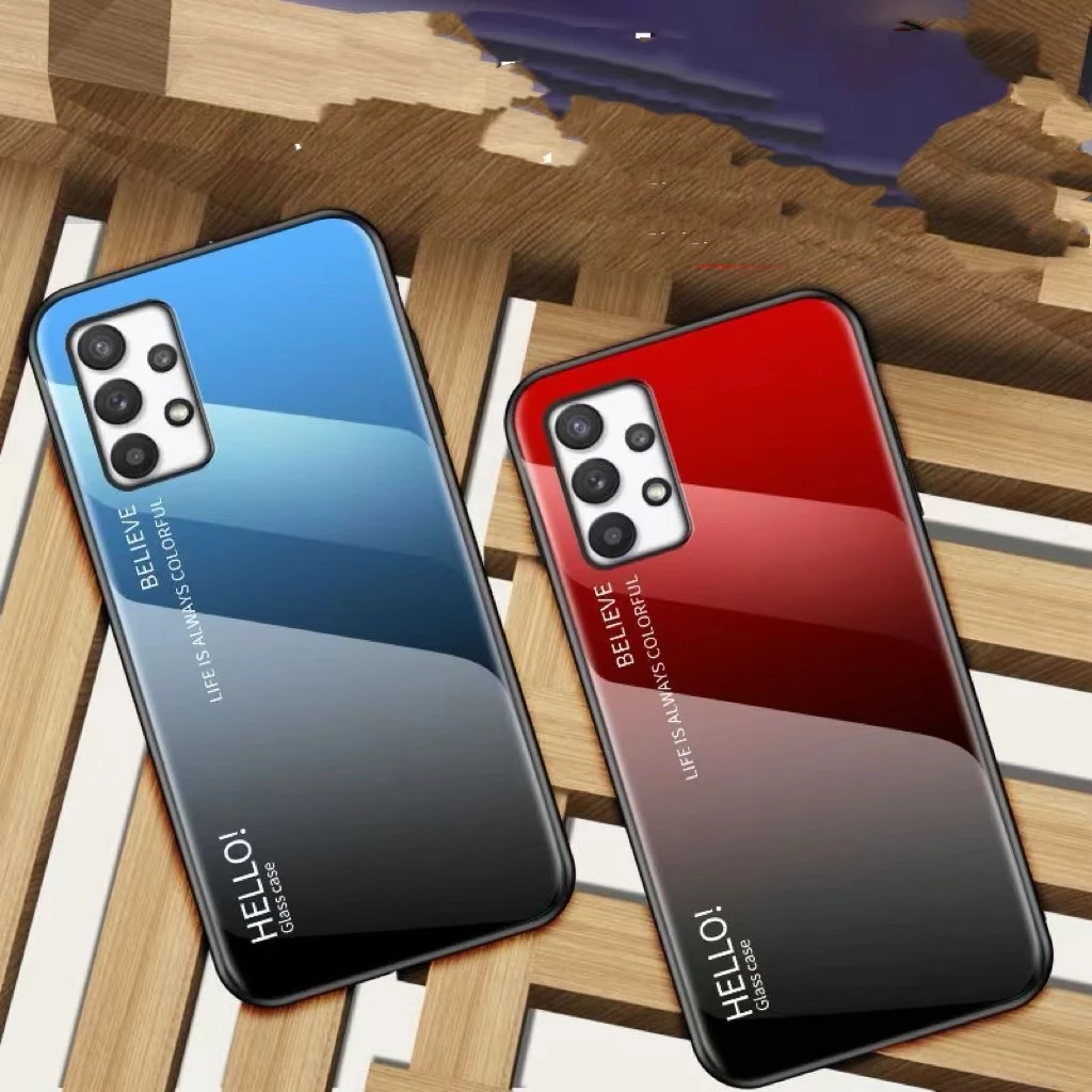 เคสกระจกเงาไล่สี สำหรับ Samsung A23 A52S A53 A52 A04S A13 4G 5G A04 A73 A32 A12 M12 A11 M11 A02S A42เคสไล่สี ตรงรุ่น