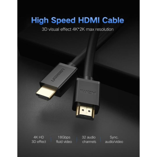 10112 HDMI Cable 20m. Ugreen สาย HDMI 20เมตร สายเอ็ชดีเอ็มไอ 20 เมตร