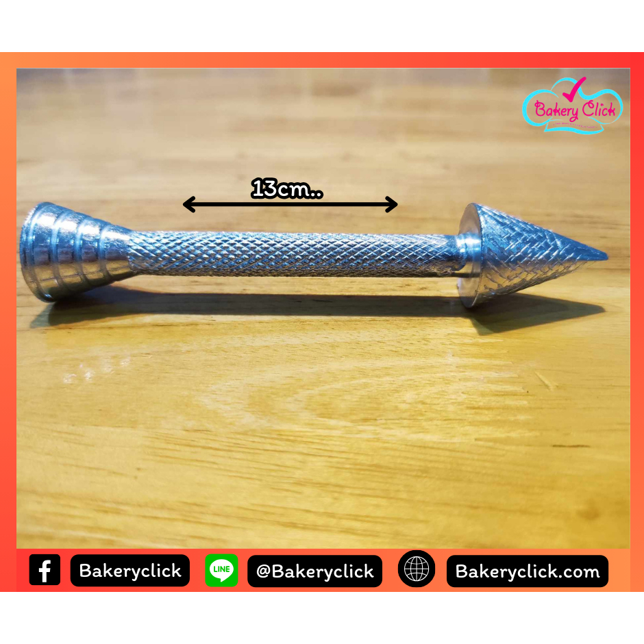 ร่มแต่งกุหลาบ แท่นลิ่มกุหลาบขนาด13cm.สำหรับเป็นฐานบีบครีมทำรูปกุหลาบ 1 ชิ้น