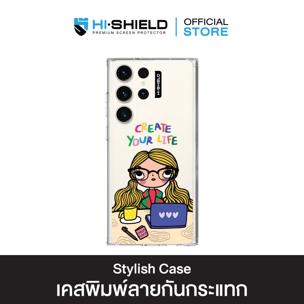 [S24ultra,S23ultra,S22ultra] HI-SHIELD เคสใสกันกระแทก Samsung S23ultra รุ่น Debby1