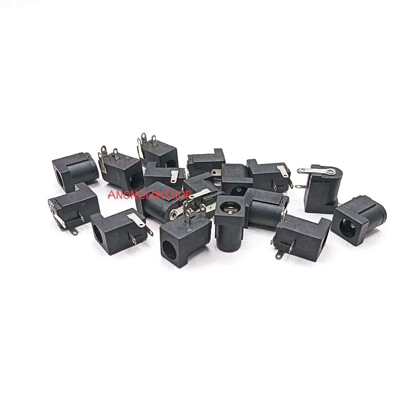 แพ็คละ 20ตัว 50ตัว 100ตัว DC JACK 2.1MM. แจ็คดีซี แจ็คตัวเมียลงบอร์ด ขนาด5.5 x 2.1มิล