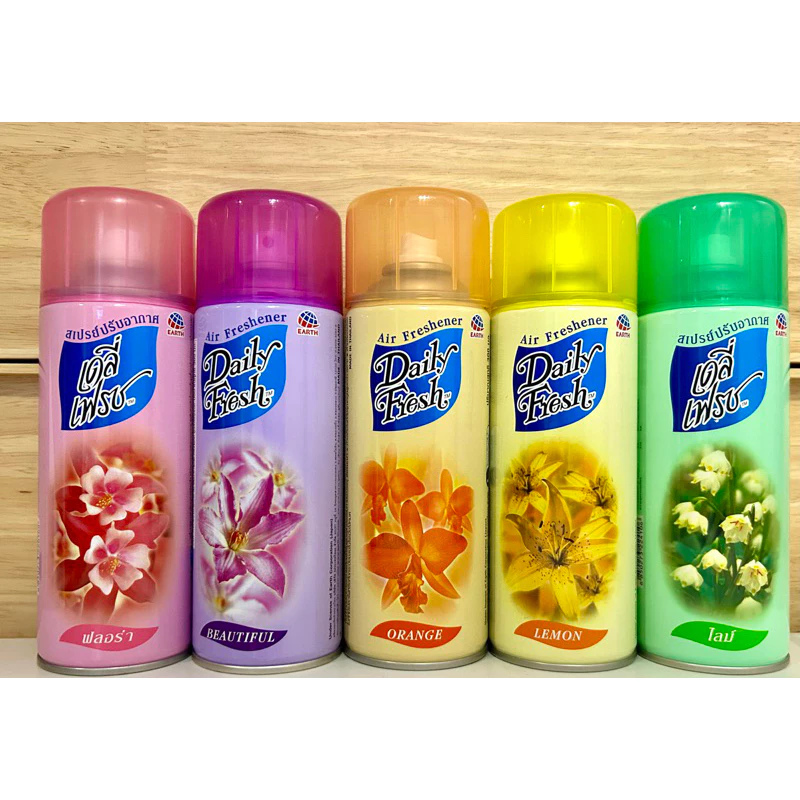 Daily Fresh เดลี่ เฟรช -กลิ่นออร์เน้นส์เสปรย์ปรับอากาศ กลิ่น ฟลอร่า 300 ml