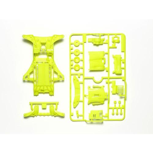 โครง FMA "เลมอน" ชิ้นส่วนมีหลุดแผง Tamiya 95494 - FM-A Fluorescent-Color Chassis Set (Yellow)