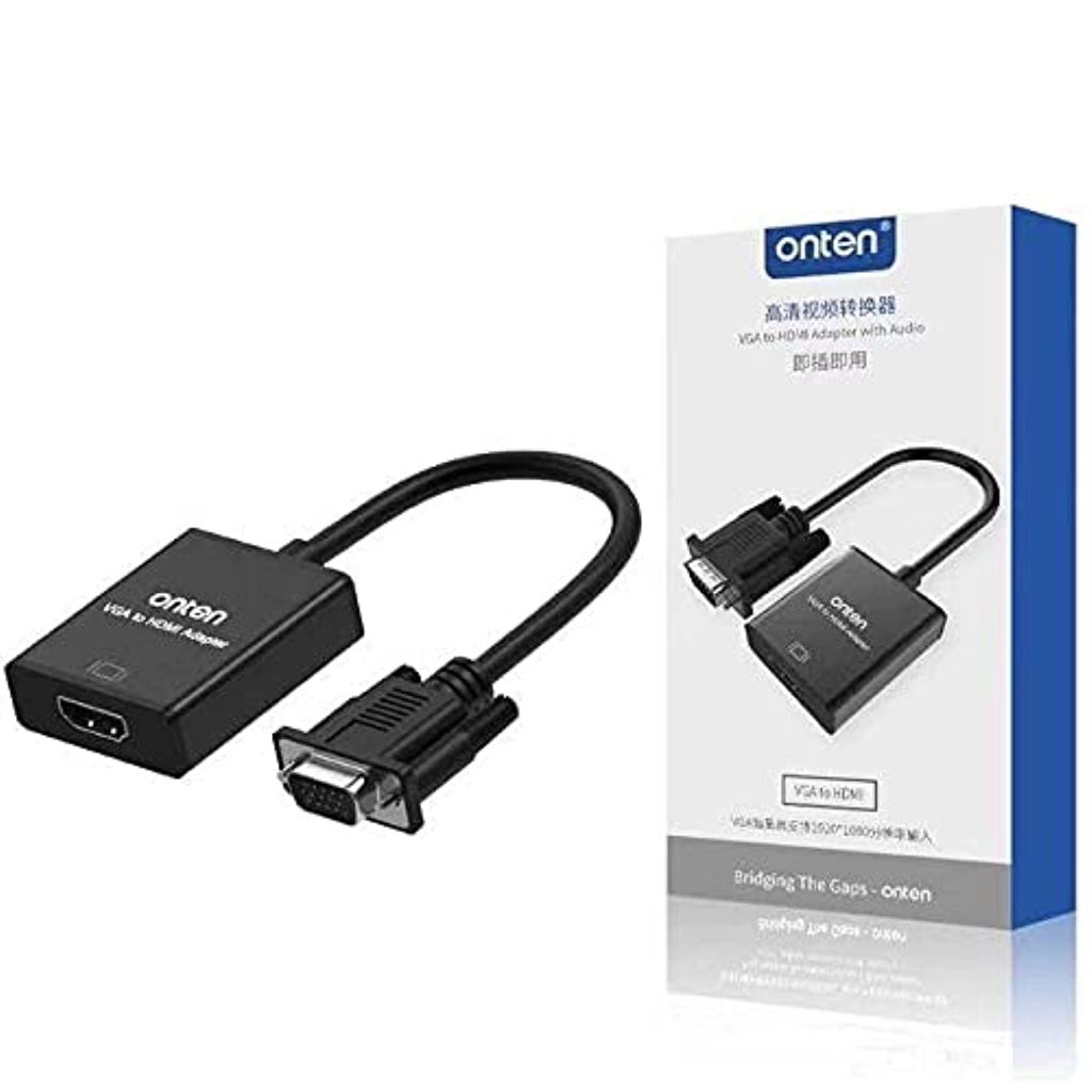 Onten otn-5138s vga to hdmi adapter with audio