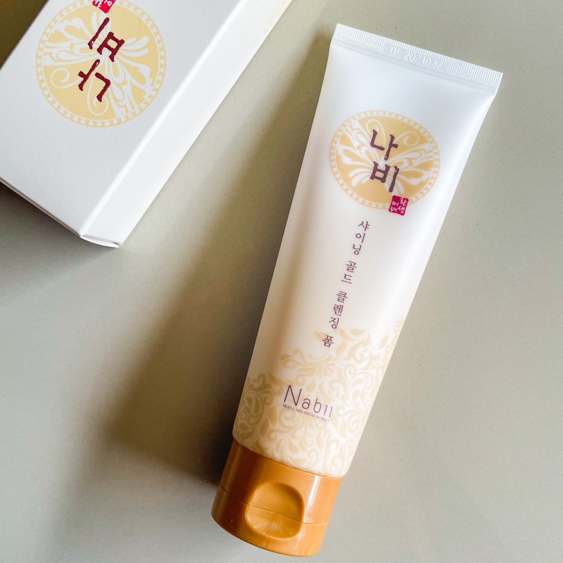 NABII SHINING GOLD CLEANSING FOAM  ขนาด 120 ml.