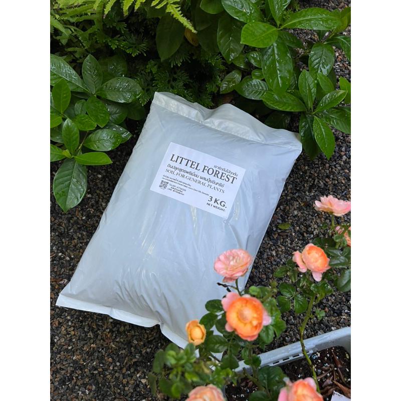 ดินปลูกสูตรพรีเมียม little forest โปร่งร่วนซุย แร่ธาตุครบถ้วน