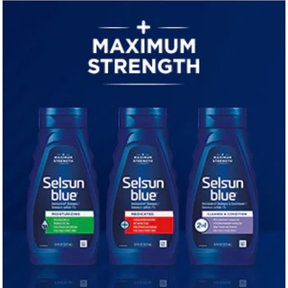 ของแท้🇺🇸แชมพูขจัดรังแค Selsun Blue Medicated Max Strength Dandruff Shampoo ขนาด 11 ออนซ์