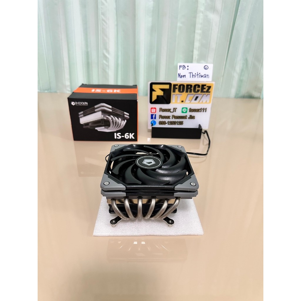 CPU Cooler (พัดลมระบายความร้อนซีพียู) ID-COOLING IS-6K 60 mm. มือสอง