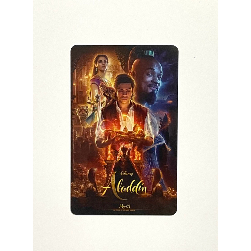 บัตรสะสม ลาย Aladdin อลาดิน จากเมเจอร์ ซีนีเพล็กซ์