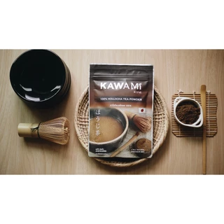 คาวามิ ชาญี่ปุ่นโฮจิฉะ 100% ขนาด 100 กรัม Kawami 100% Houjicha Powder 100g. ชาเขียว/ กรีนที/ ชาคั่ว