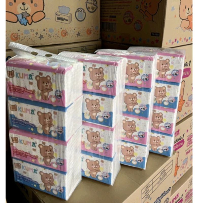 กระดาษทิชชูคุมะ 230 แผ่น 4หิ้ว16ห่อ
