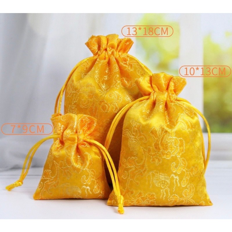 ถุงแดง ถุงทอง หูรูด ใส่เครื่องประดับ ของชำร่วย พร้อมส่ง รูปที่ 2